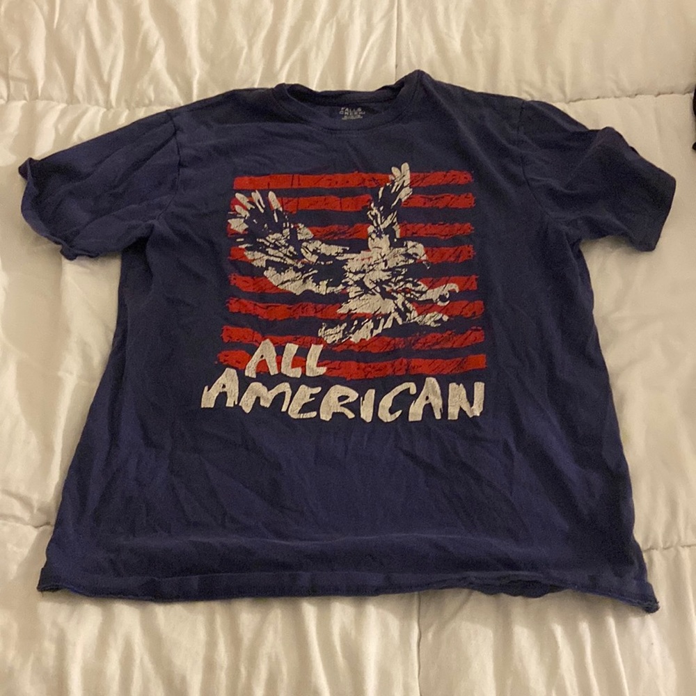 Falls creek XL /16/18 boys T-shirt, blue, red , white